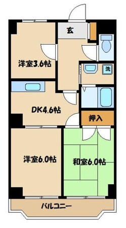 ロイヤルタウン下九沢の物件間取画像